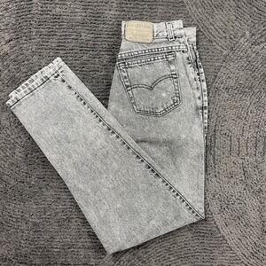 Vintage Levi's 900 Series Womens High Rise Jeans USA Made Acid Wash Gray 80s 90s